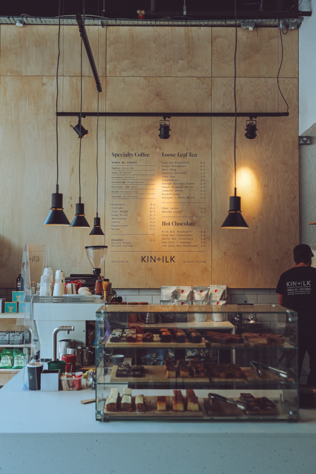 Specialty coffee shop interior design