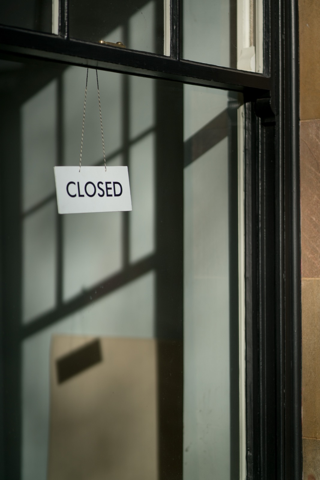 Closed coffee shop